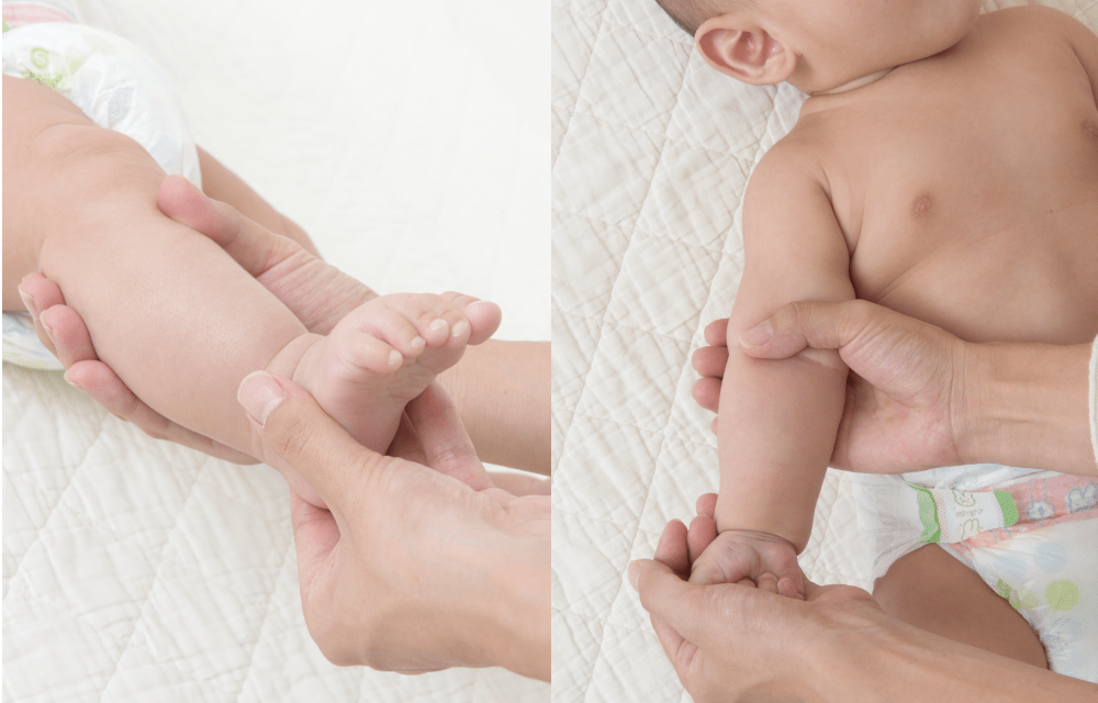 Увлажните кожу малыша во время массажа